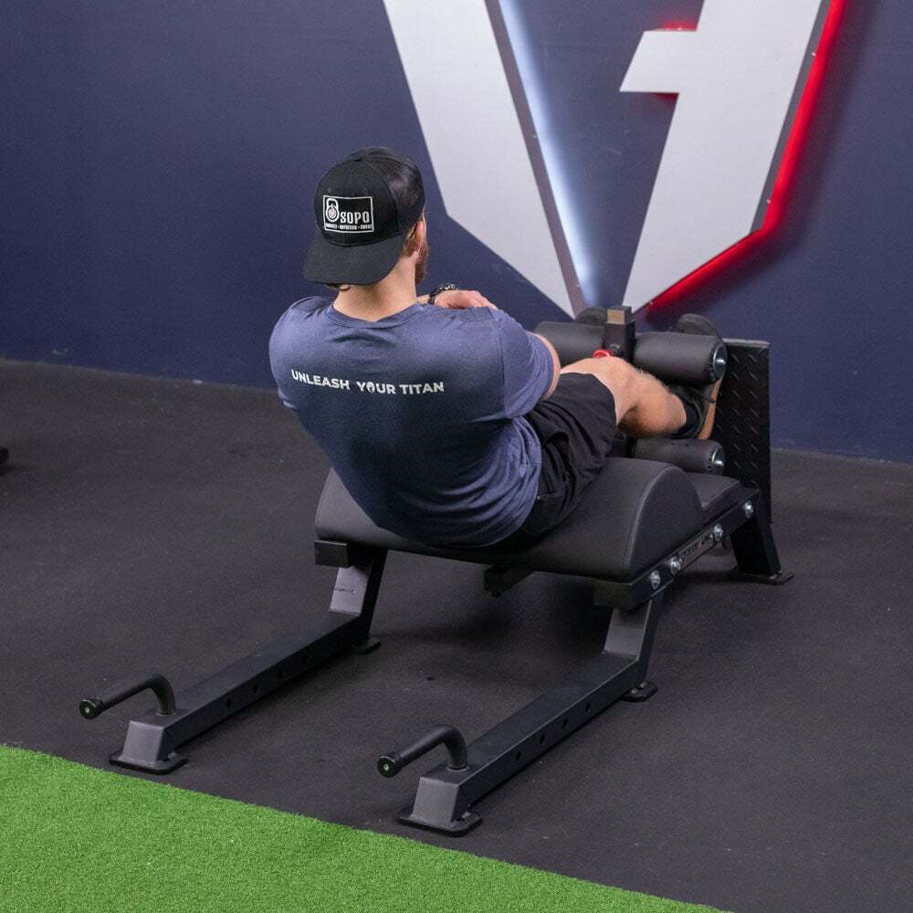 Titan Fitness Adjustable Floor Glute & Hamstring Developer (GHD), Cross Training