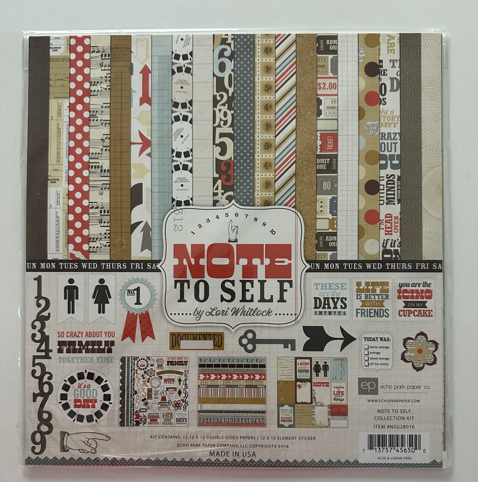 Echo Park 12 x 12 Paper Pack Multiple Variations Available-You Choose