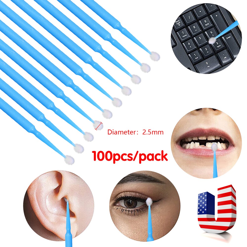 100-1000 Microbrush Micro Brush Applicator Tips (Regular, Fine, Super Fine) ez