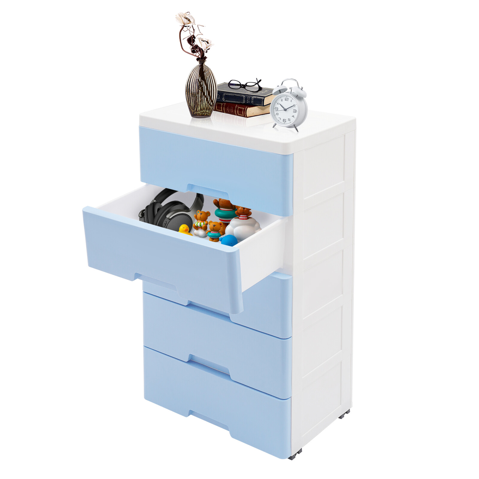 Plastic Drawers Dresser, Storage Cabinet with Drawers, Closet Drawers Dresser