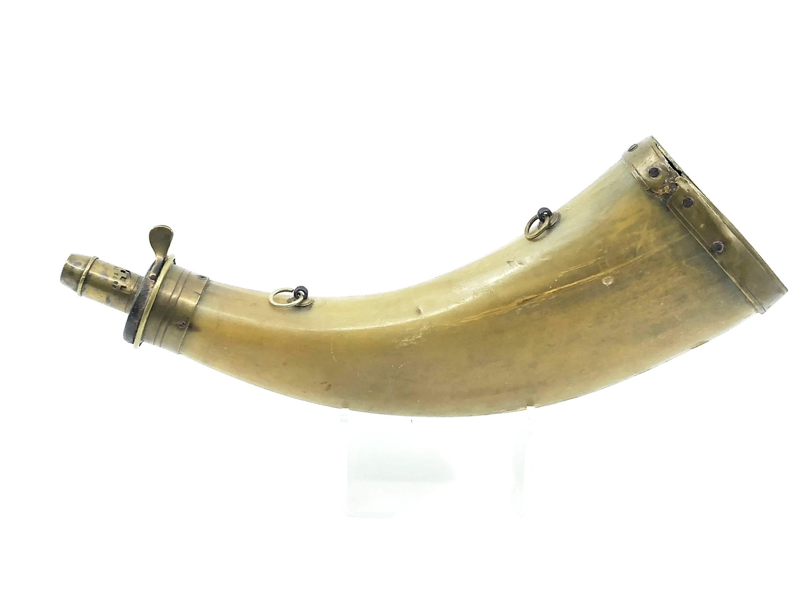 Civil war Era Flattened Powder Steer Horn