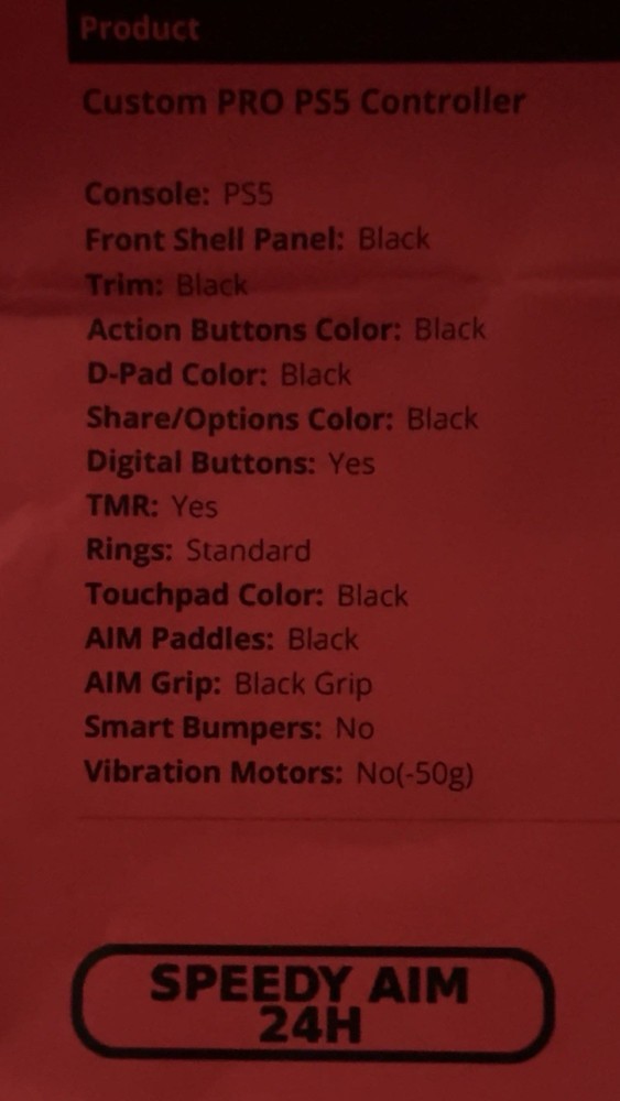 AIMControllers Custom PRO PS5 Controller USB Bundle with Case, Cables, Pin Tool