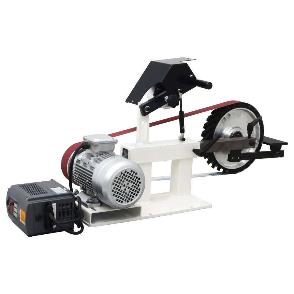 110V 72"-82" Frequency Conversion Sand Belt Knife Grinding Polishing Machine