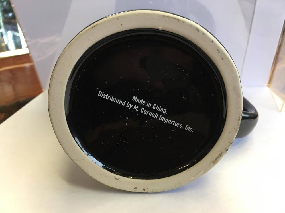 US Navy Black Ceramic Beer Stein