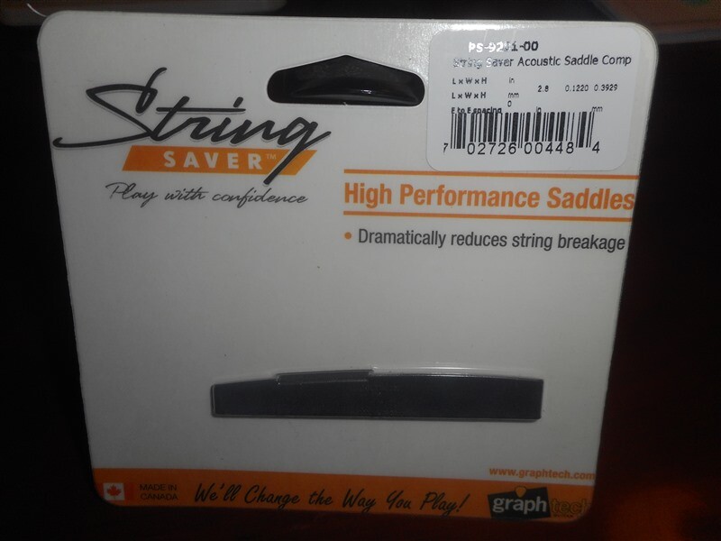 NEW - Graph Tech String Saver PS-9201-00 Compensated B&G Acoustic Saddle