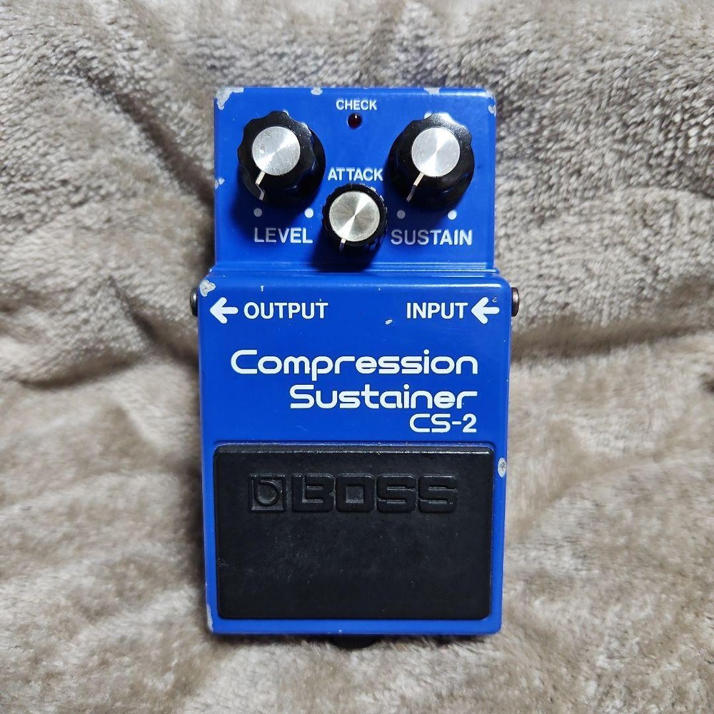 BOSS CS-2 Compression Sustainer Guitar Effects Pedal used