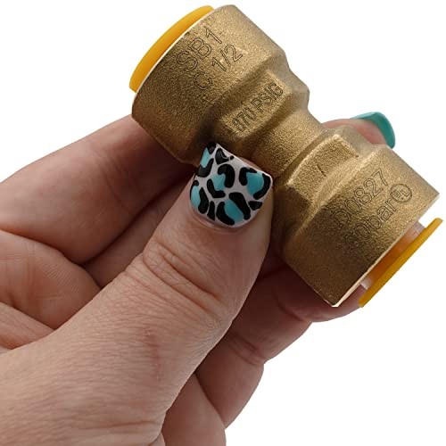 SB1 1/2 Inch Quick Connect HVAC Brass Coupler Fitting 1/2" SB1 Coupling