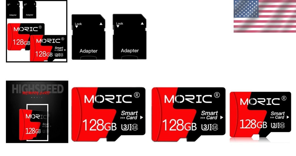 128GB Water-Resistant Micro SD Cards - Compact Storage with Speed & Reliability