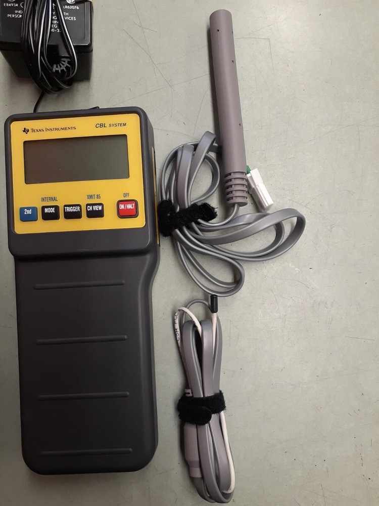 (2) Texas Instruments CBL System Laboratory Data Collector + Adapters