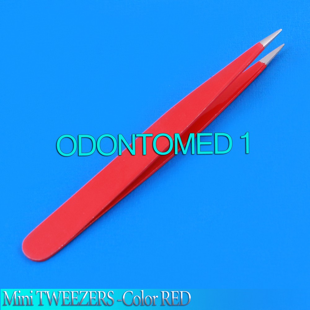 MINI TWEEZERS SHARP -Color RED