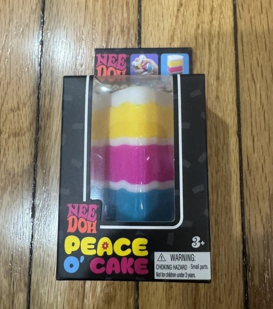 Authentic NIB NeeDoh Peace O’ Cake Squishy Soft Cloud