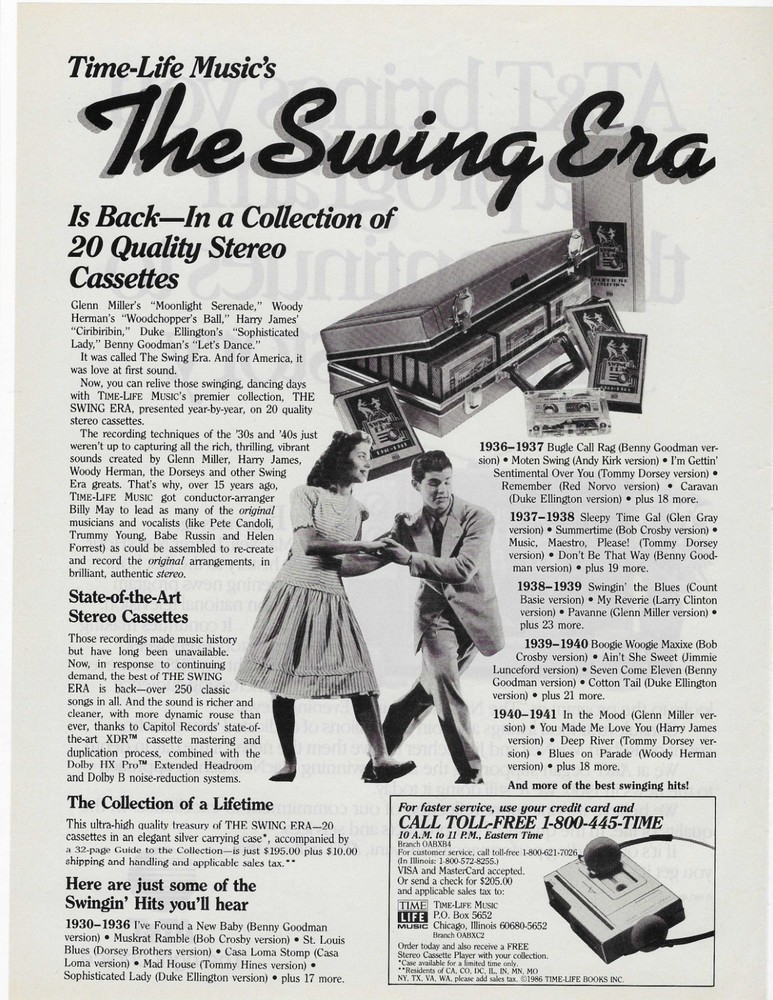 THE SWING ERA ORIGINAL PRINT AD