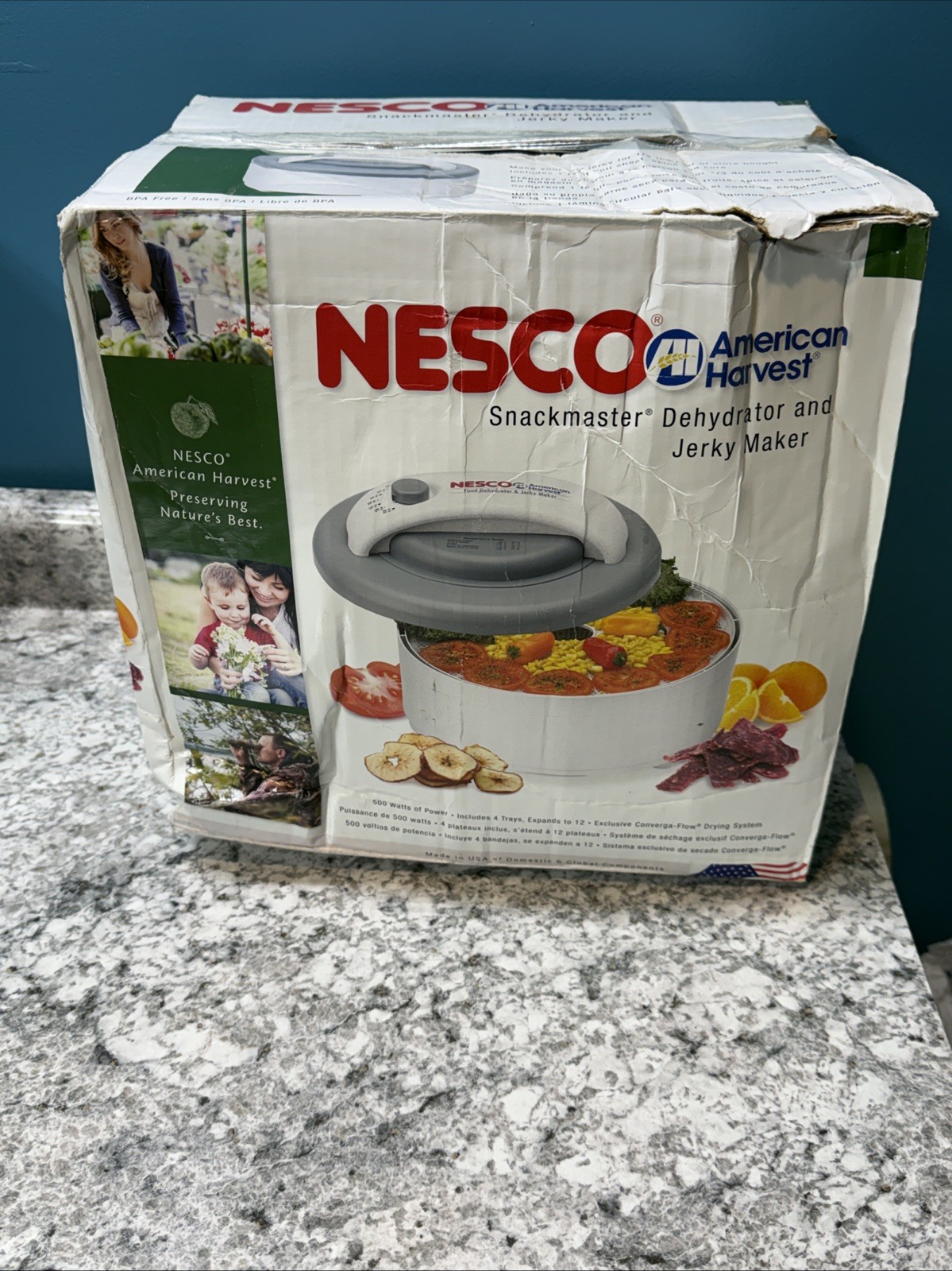 Nesco Snackmaster Encore Dehydrator Jerky Maker FD-61 500W Made in USA