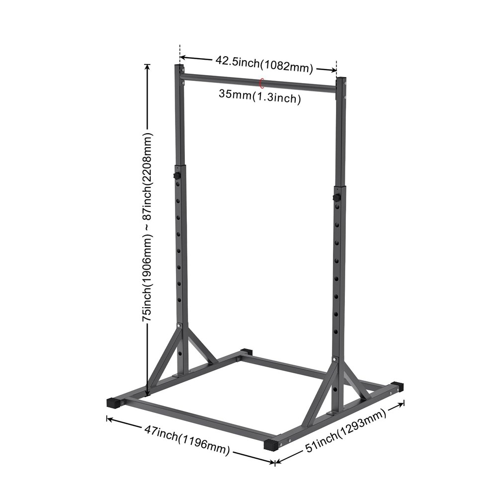 Adjustable Pull Up Station, Multifunction Pull Up Bar, Fully Welded, 500 lbs ...
