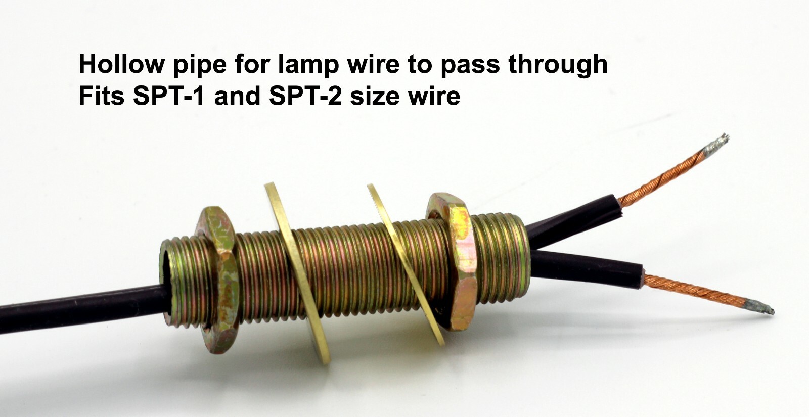 64 pc Lamp Repair Hardware Set, 12" Lamp Pipe, Pipe Nipples, Washers, Lock Nuts