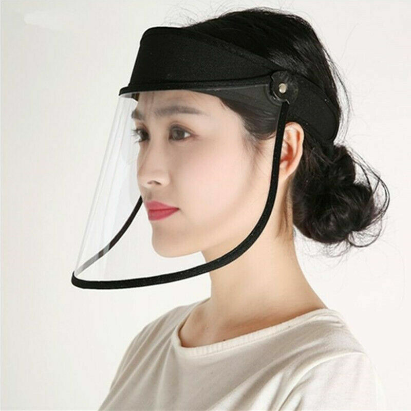 2 PCS Full Face Flip Up & Down Visor, Splash Protective Shield Clear Anti-Virus.
