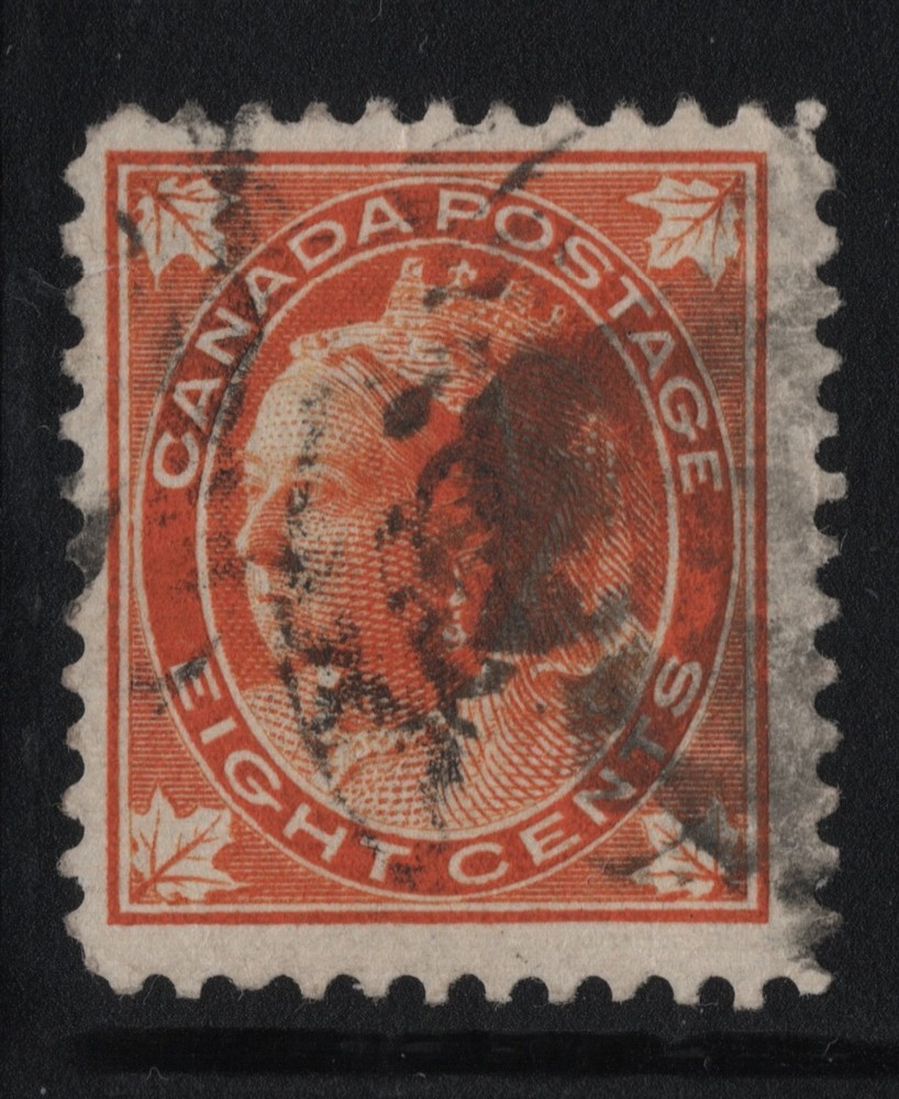 #72 Leaf 8c Canada used well centered