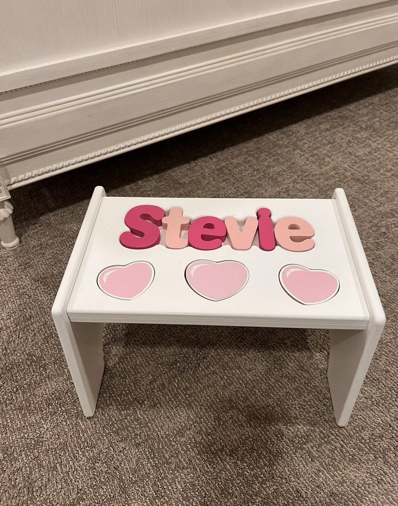 NWT “STEVIE” Puzzle Step Stool Retail $110