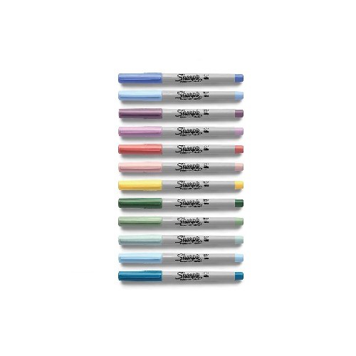 Sharpie Permanent Markers, Mystic Gem, Ultra-Fine Point, Assorted, 24 Count