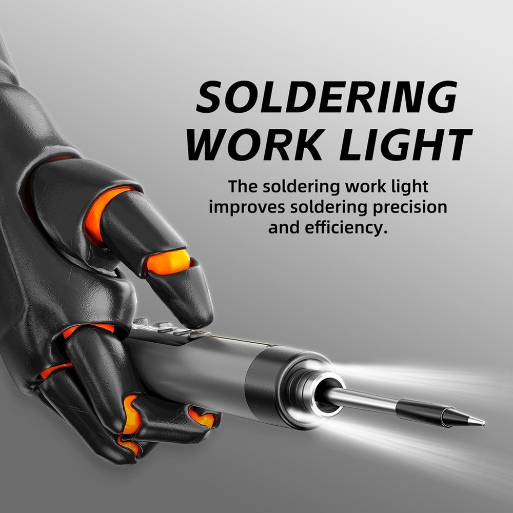 Cordless USB Digital Soldering Iron Adjustable Temperature Type-C Interface3775