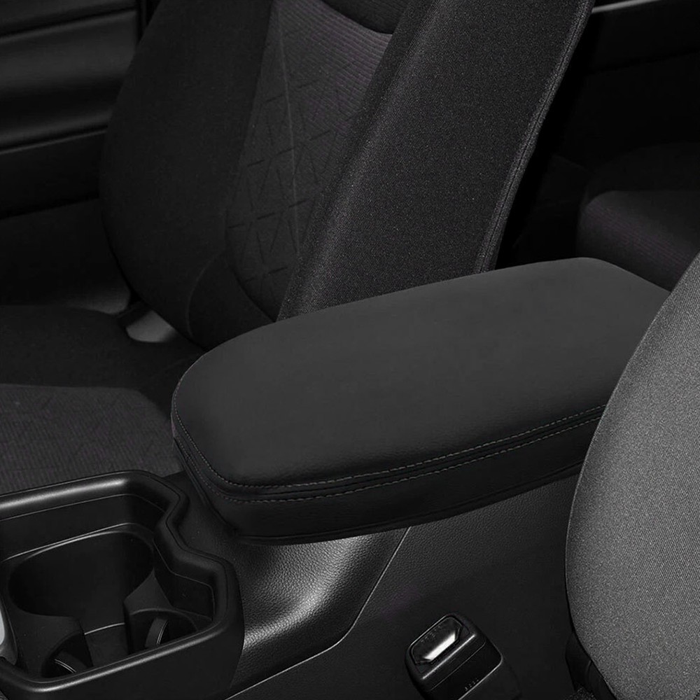 Fit 2019-2025 Toyota RAV4 Center Console Lid Armrest Cover Panel Leather Black V