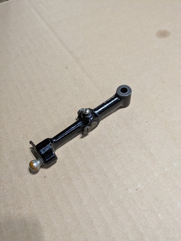 EARLY SUITCASE EDISON STANDARD ENDGATE, ORIGINAL PHONOGRAPH PART