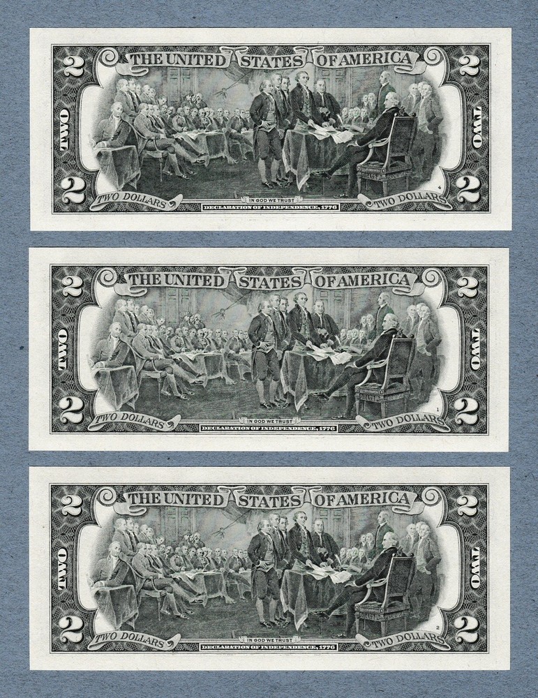 2017 A $2 TWO DOLLAR BILLS ( 11 District full set ) UNCIRCULATED