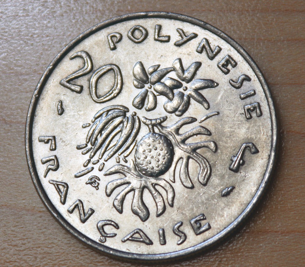 1975 French Polynesia 20 Francs