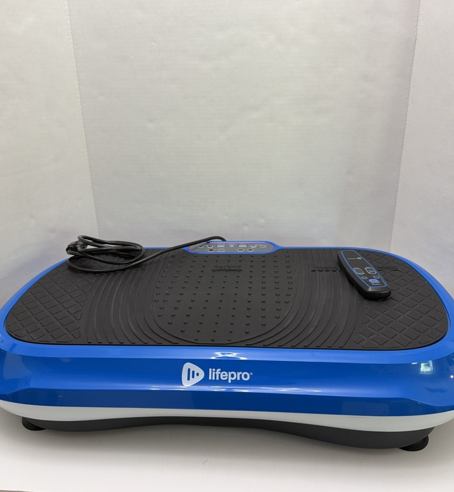 LifePro Blue Vibration Plate Exercise Machine with Remote Control