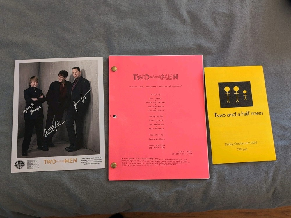 TWO AND A HALF MEN /  2009 TV Table Draft Script Episode 148