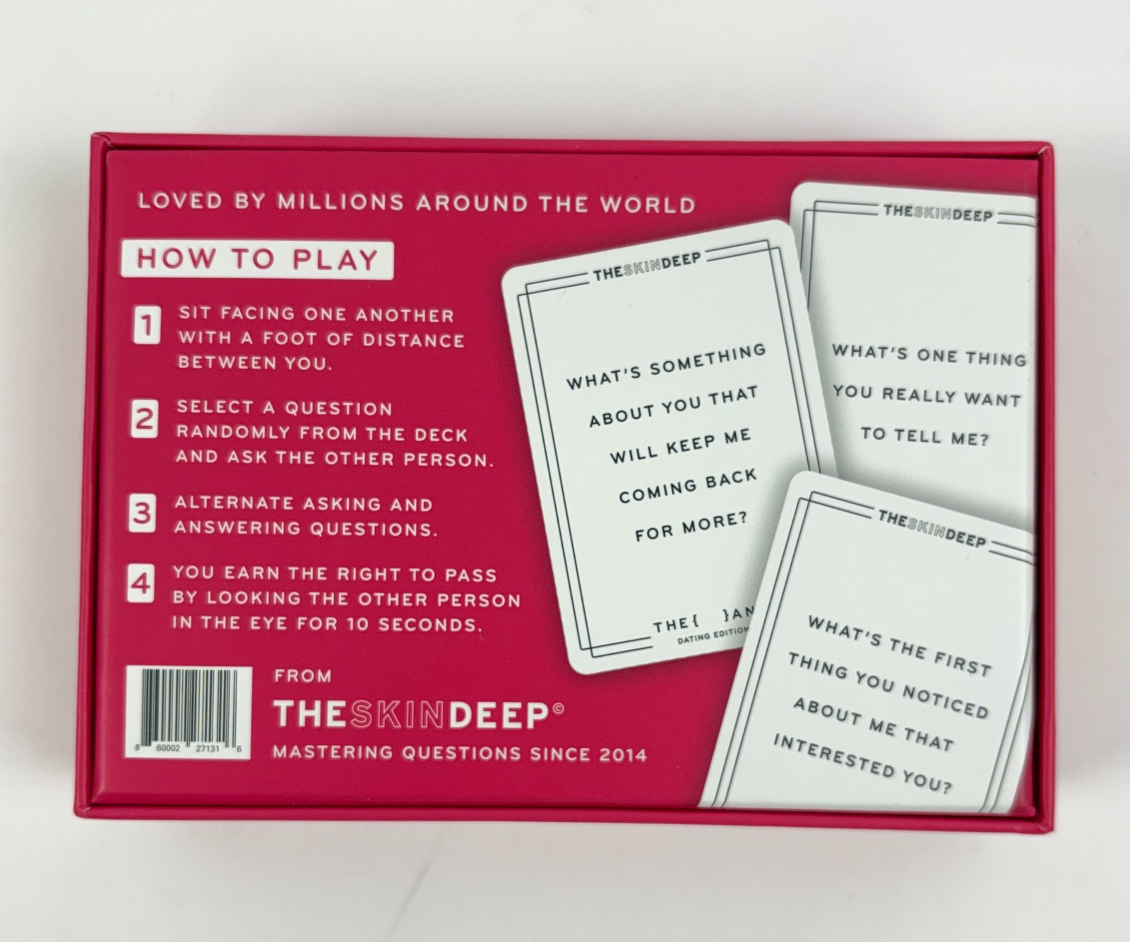 The Skin Deep Conversation Card Game Dating Edition Relationship Questions