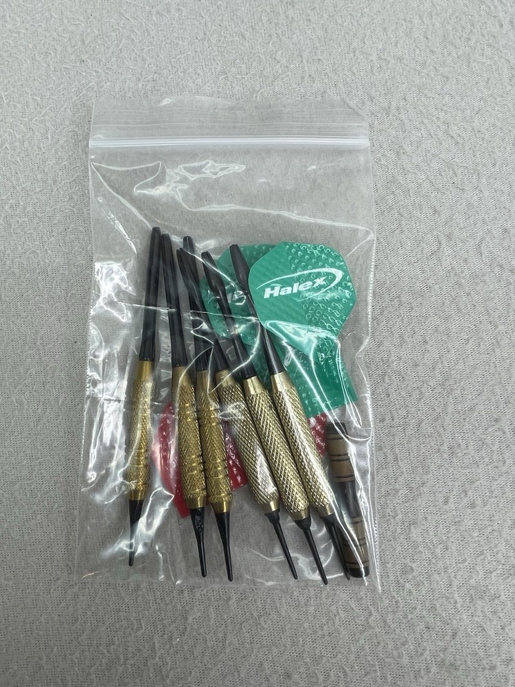 Halex Soft Tip Dart Parts Lot Flights Shafts Tips Replacement Bundle READ