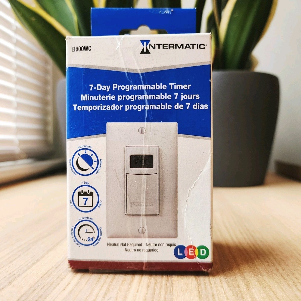 Intermatic EI600WC 20A 120-277VAC Programmable Timer Heavy-Duty White