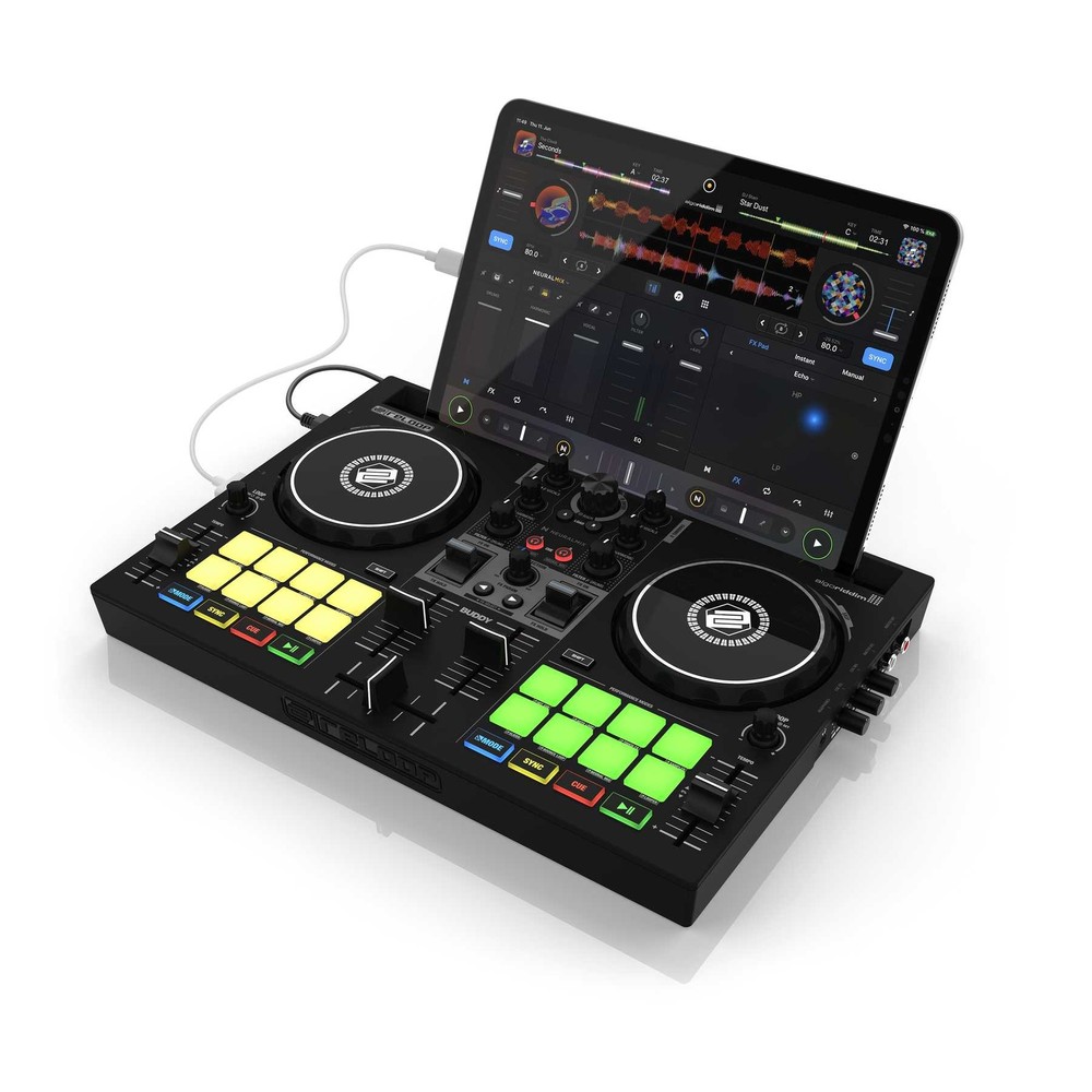 Reloop Buddy Compact 2-Deck DJAY Controller for iOS, iPAD OS, Android, Mac & PC