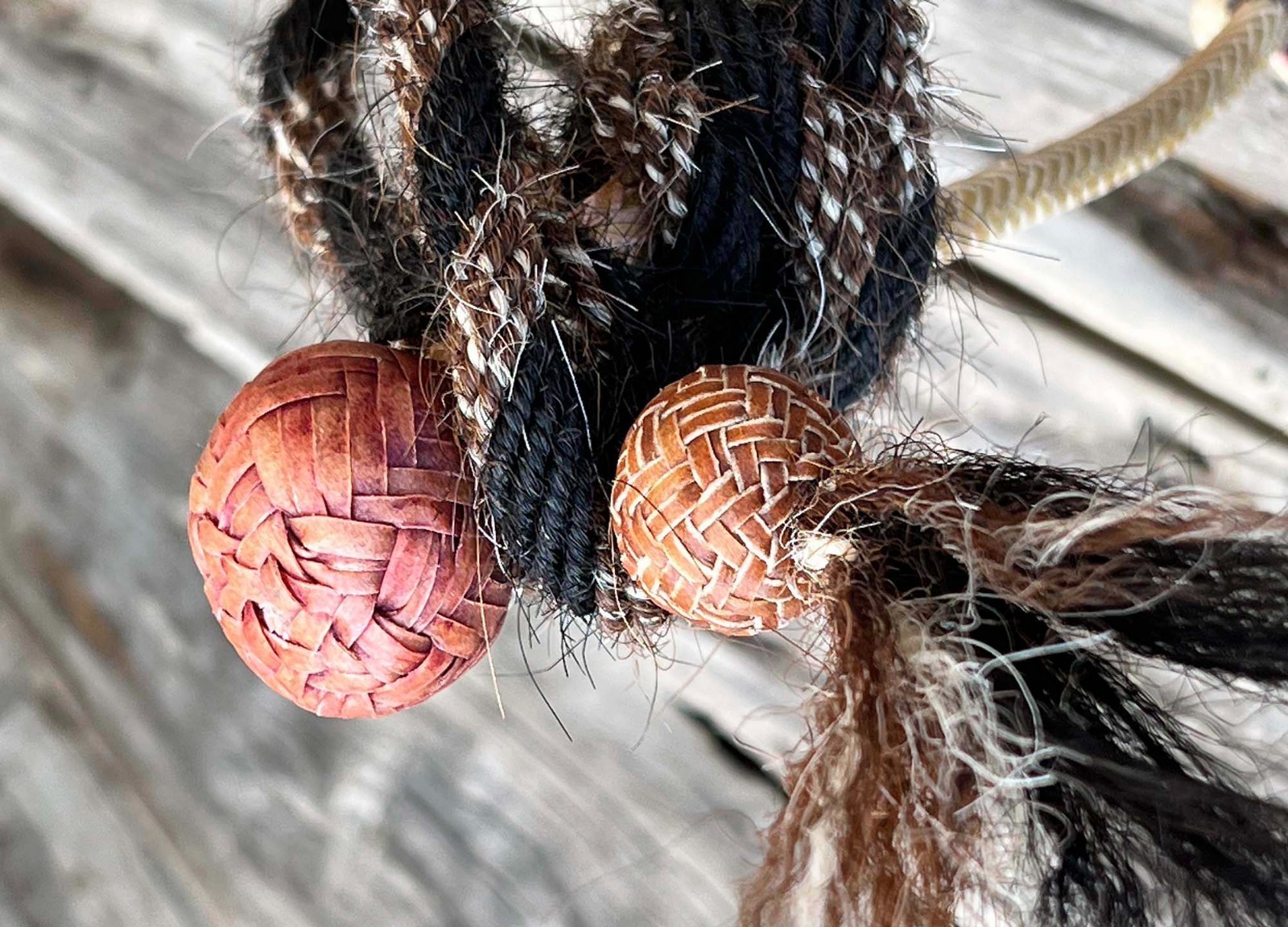 Very FANCY Jimmy Flores Handmade 12 X 24 Plait RAWHIDE BOSALITO Cowboy Vaquero