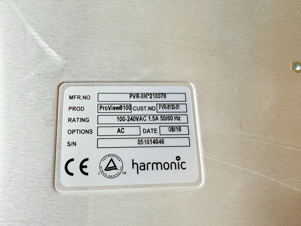 Harmonic ProView 8100 Series Model 8130 Integrated Receiver/ Decoder