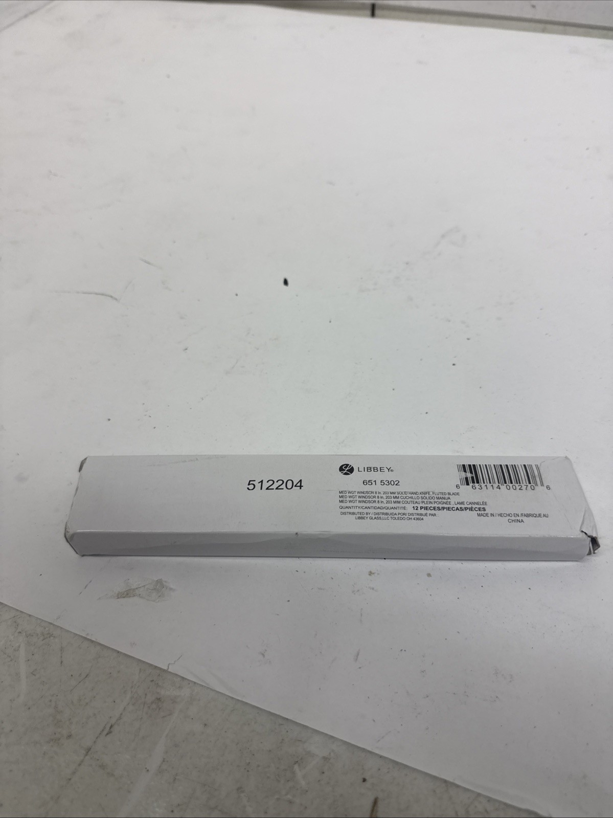 World Tableware 651 5302 Windsor 8" Fluted Dinner Knife - Dozen