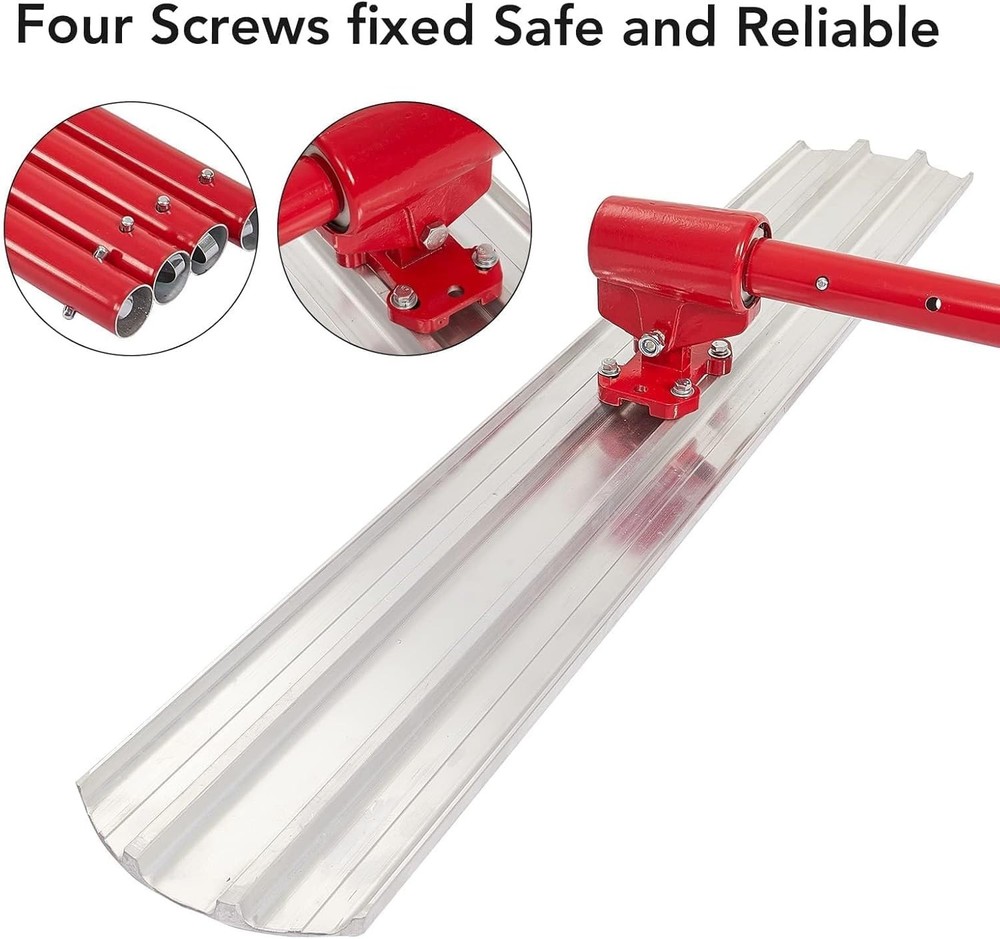 Bull Float Magnesium Concrete Float Tool 36"x 8" Round End Cement Tool Finishing