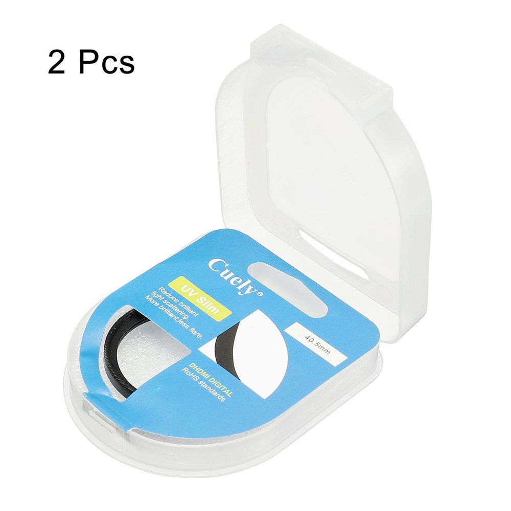 UV Lens Filters, 40.5mm Thin Protective Multilayer Frame, 2pcs