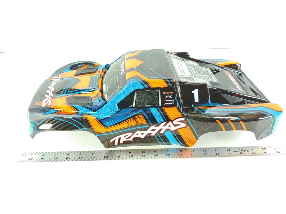 NEW VERSION Traxxas Slash 4x4 Ultimate Short Course Body w/ CLIPLESS MOUNT Orang