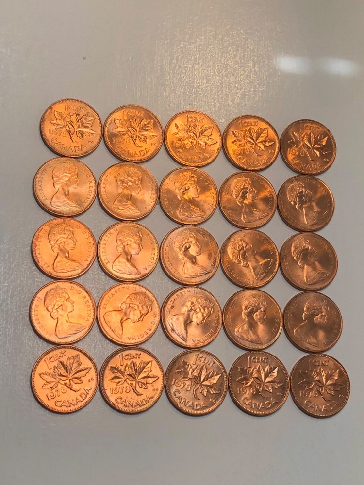 1978 Canada One Cent 1 Penny Coin 1¢ .01