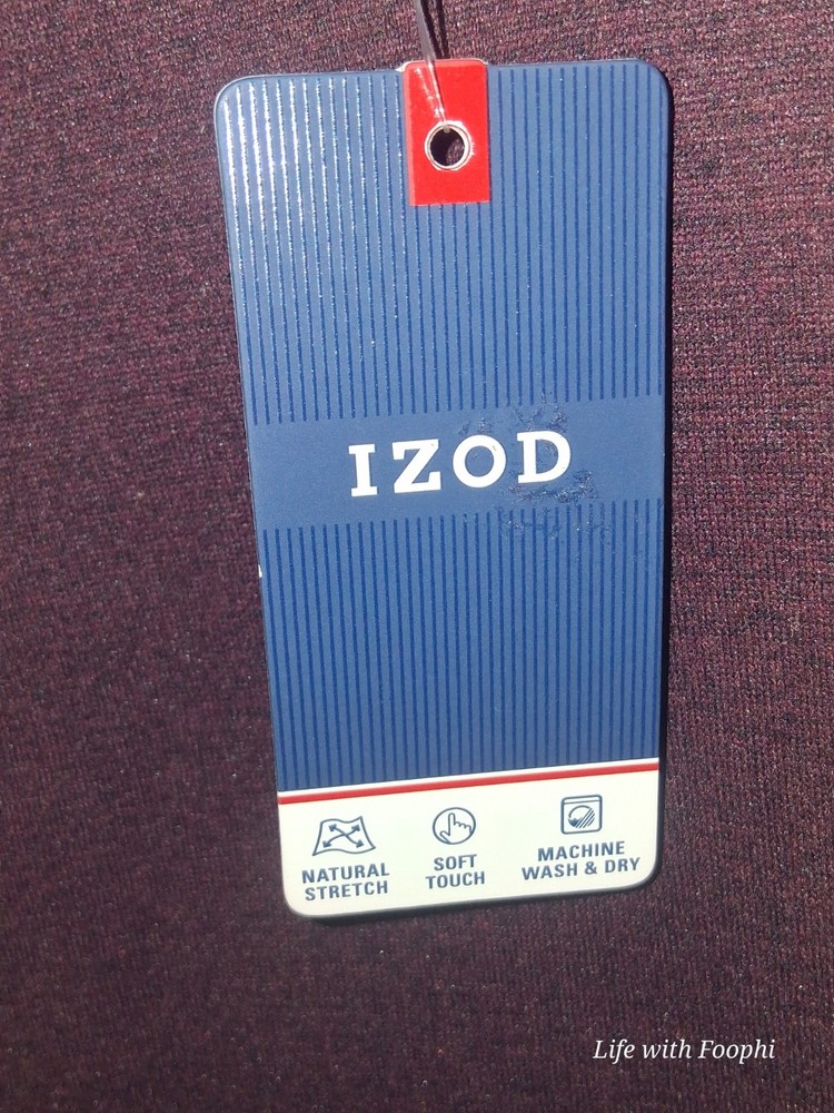 Men Izod Burgundy Half Zip Sweater Size Medium NWT