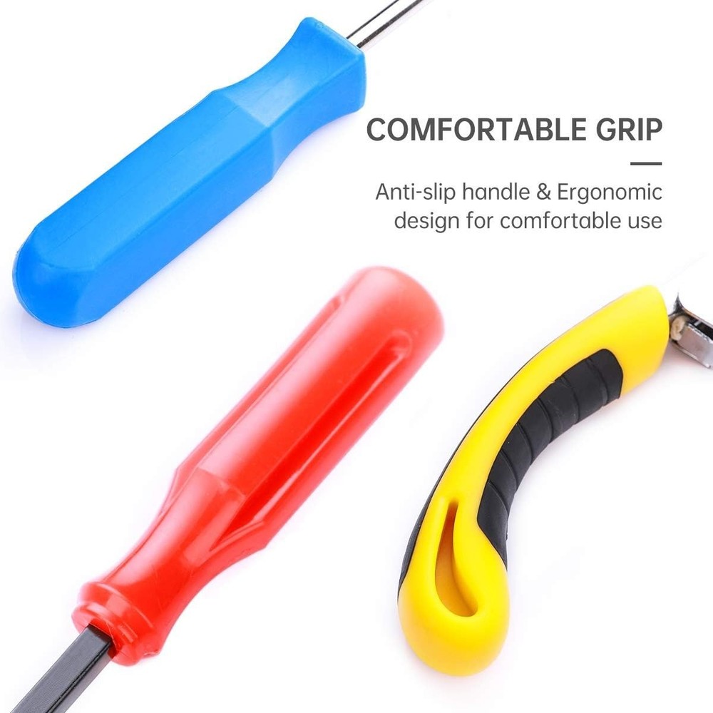3PCS Ergonomic Staple Remover Set with Tack Puller - Lightweight and Durable