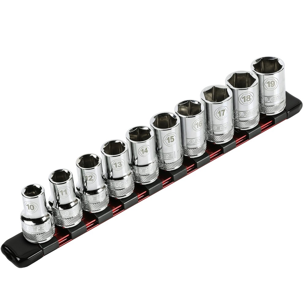 Aluminum Socket Organizer for 10 Sockets  Tool Box Storage Solution