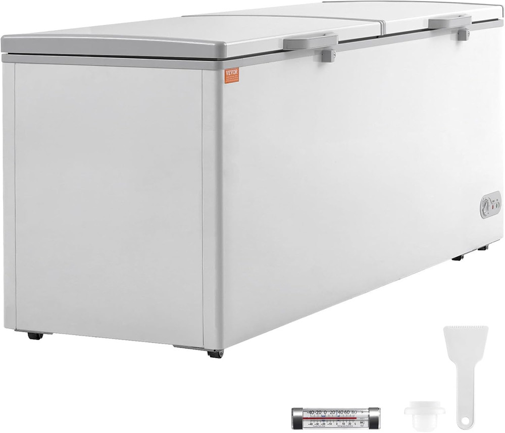Spacious 19.8 Cu.Ft Chest Freezer with Lock, Adjustable Temp & 4 Baskets