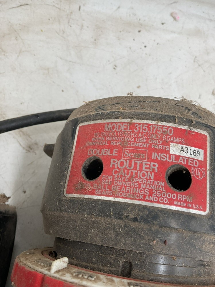 Craftsman router Model 315.17550
