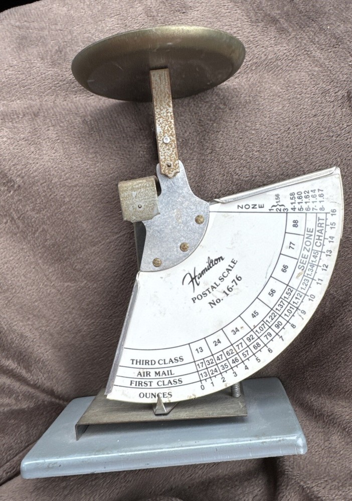 Vintage Hamilton Postal Scale No.  16 Oz. Scale