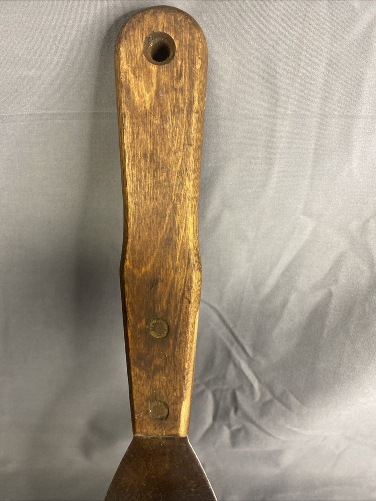 Vintage Warner Putty Knife Long Wood Handle 3”