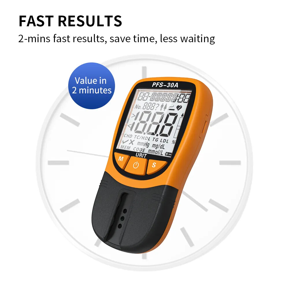 5in1 Lipid Profile Test Meter Total Cholesterol Triglyceride High Low Density kd