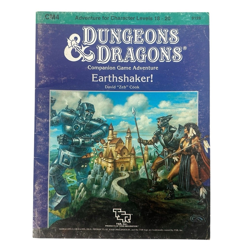 Earthshaker! Adventure Module - Dungeons and Dragons CM4